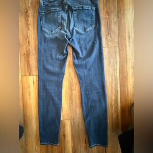 PAIGE Verdugo Women’s Straight Leg Jeans in Dark Blue Wash